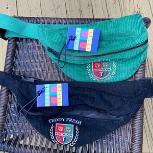 Two Corduroy Teddy Fresh Fanny Packs